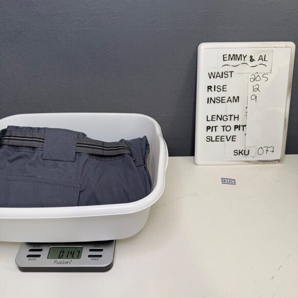 Duluth Mens Dry on the Fly 9" Shorts Size 2XL XXL Gray Blue Nylon Belted Outdoor - Picture 9 of 12